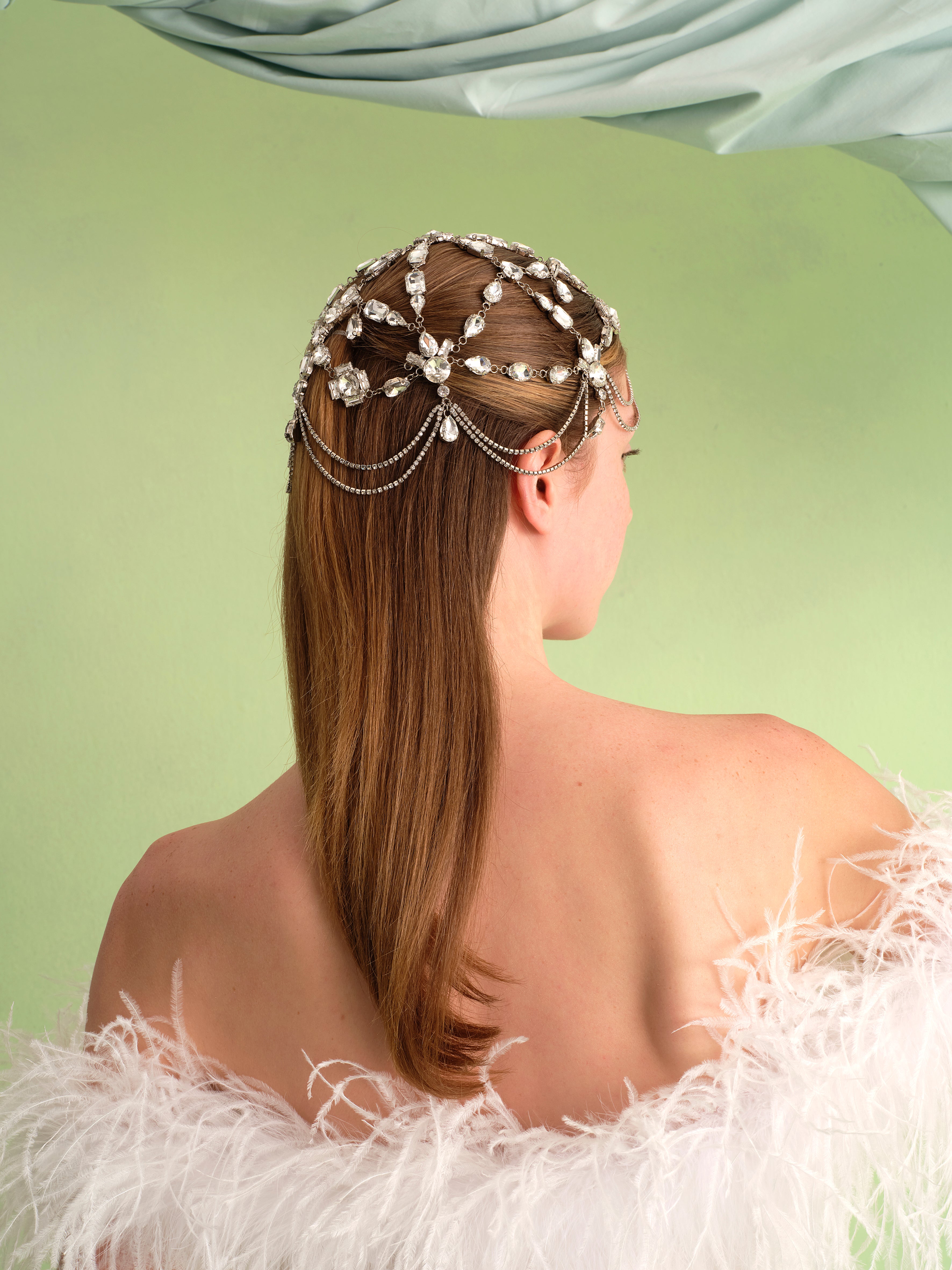 BRIDAL ZINCIRLI SAÇ AKSESUARI