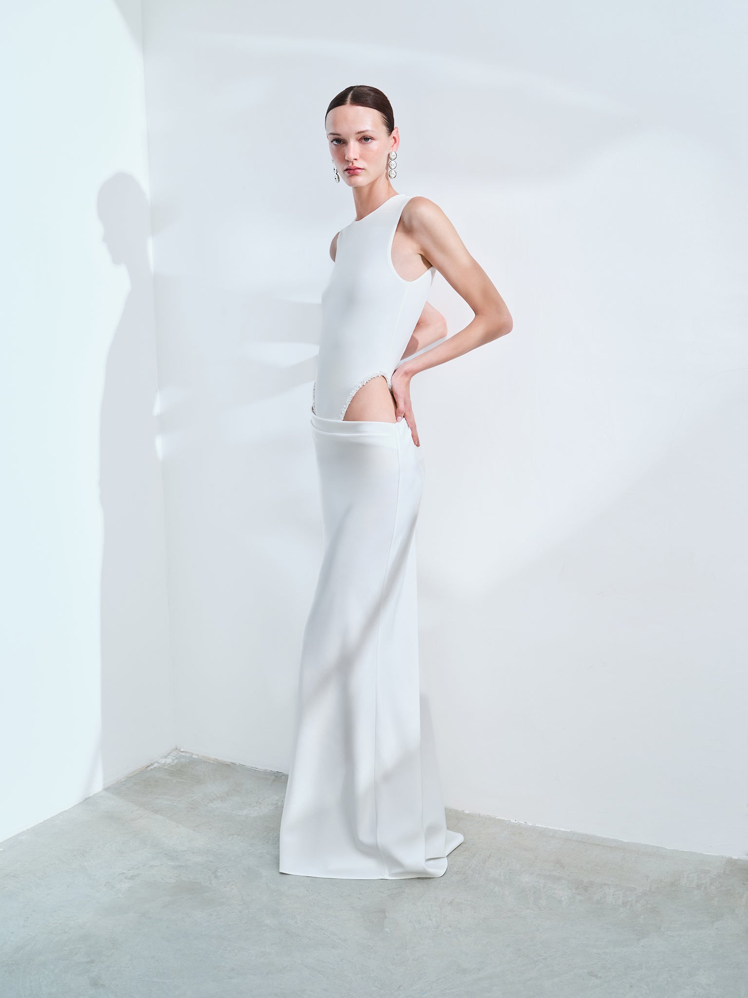 CLEO - SIRT DEKOLTELİ MAXI ELBİSE