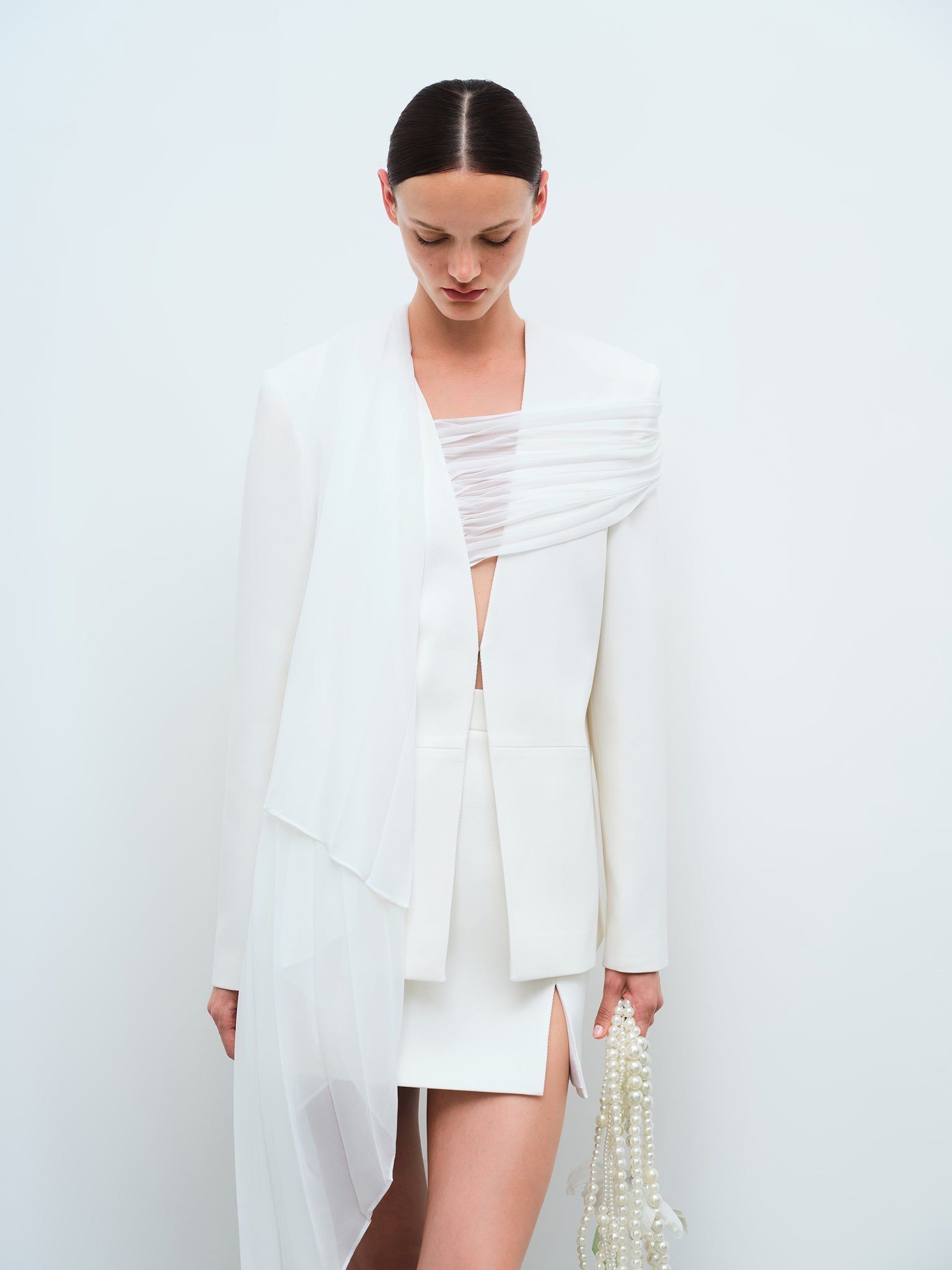 THEA - ÖN YIRTMAÇLI MINI ETEK