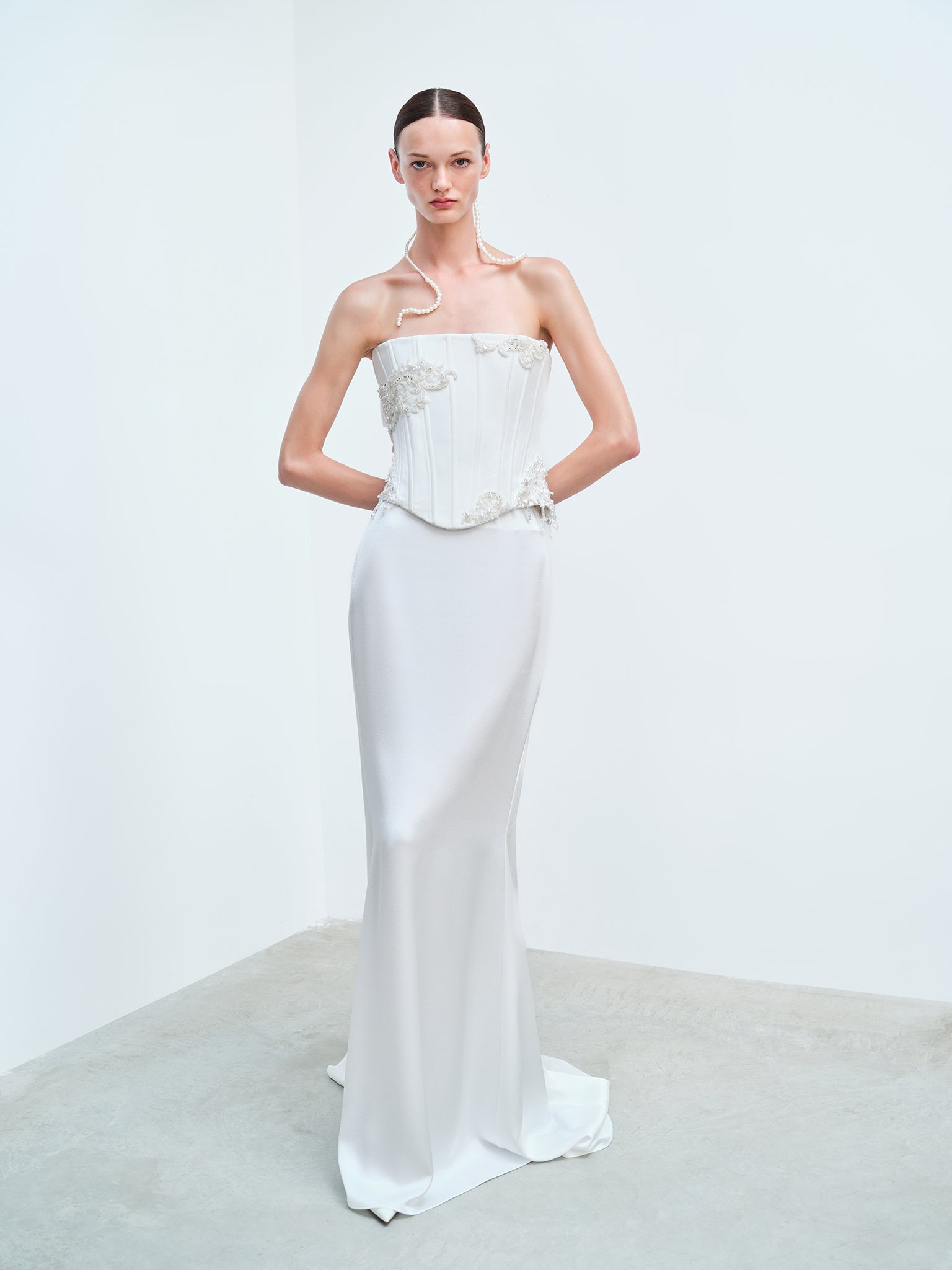 SELENE - APLIKE DETAYLI KORSE