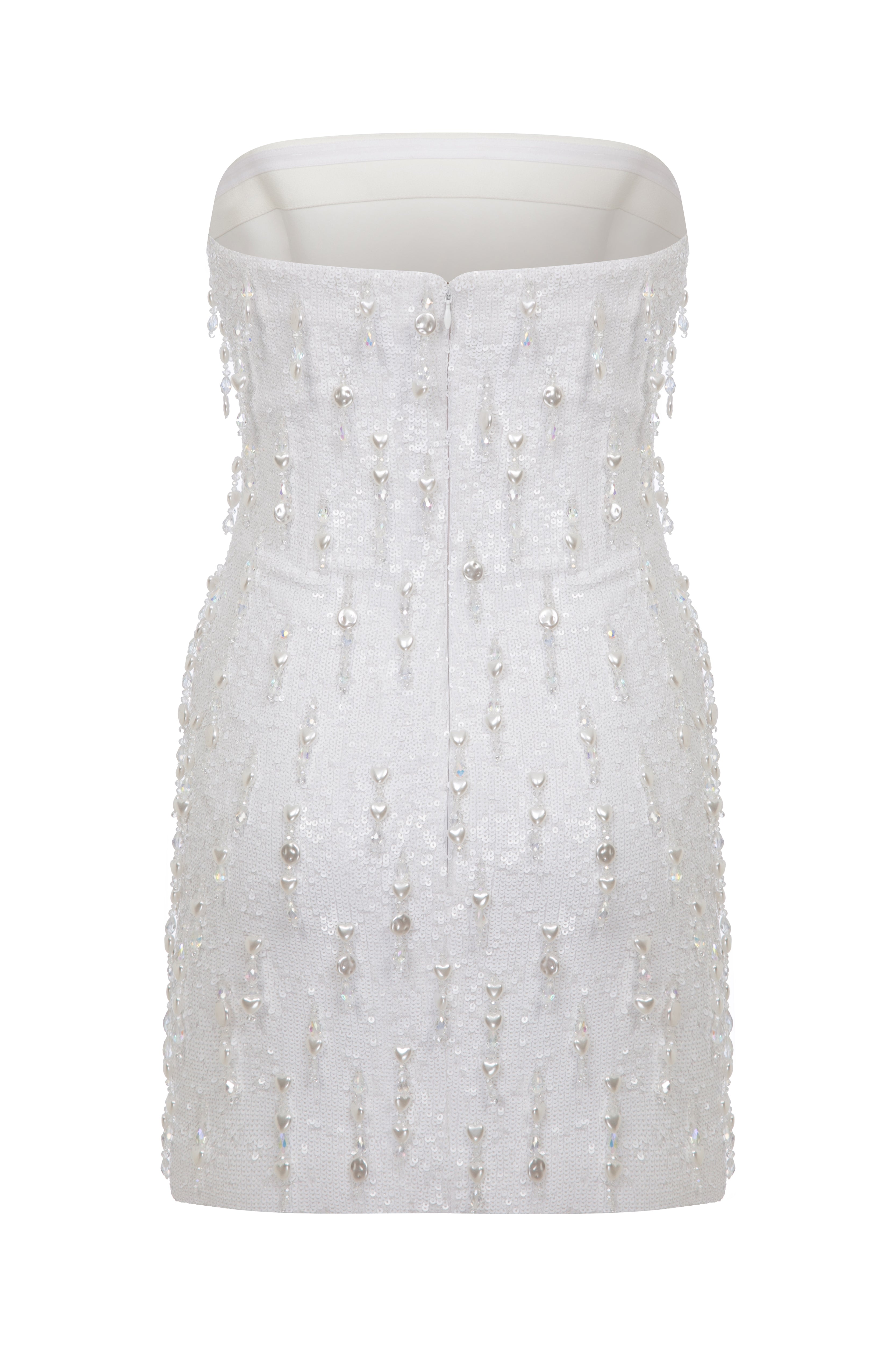 ALICE - STRAPLEZ PAYET DETAYLI MINI ELBİSE