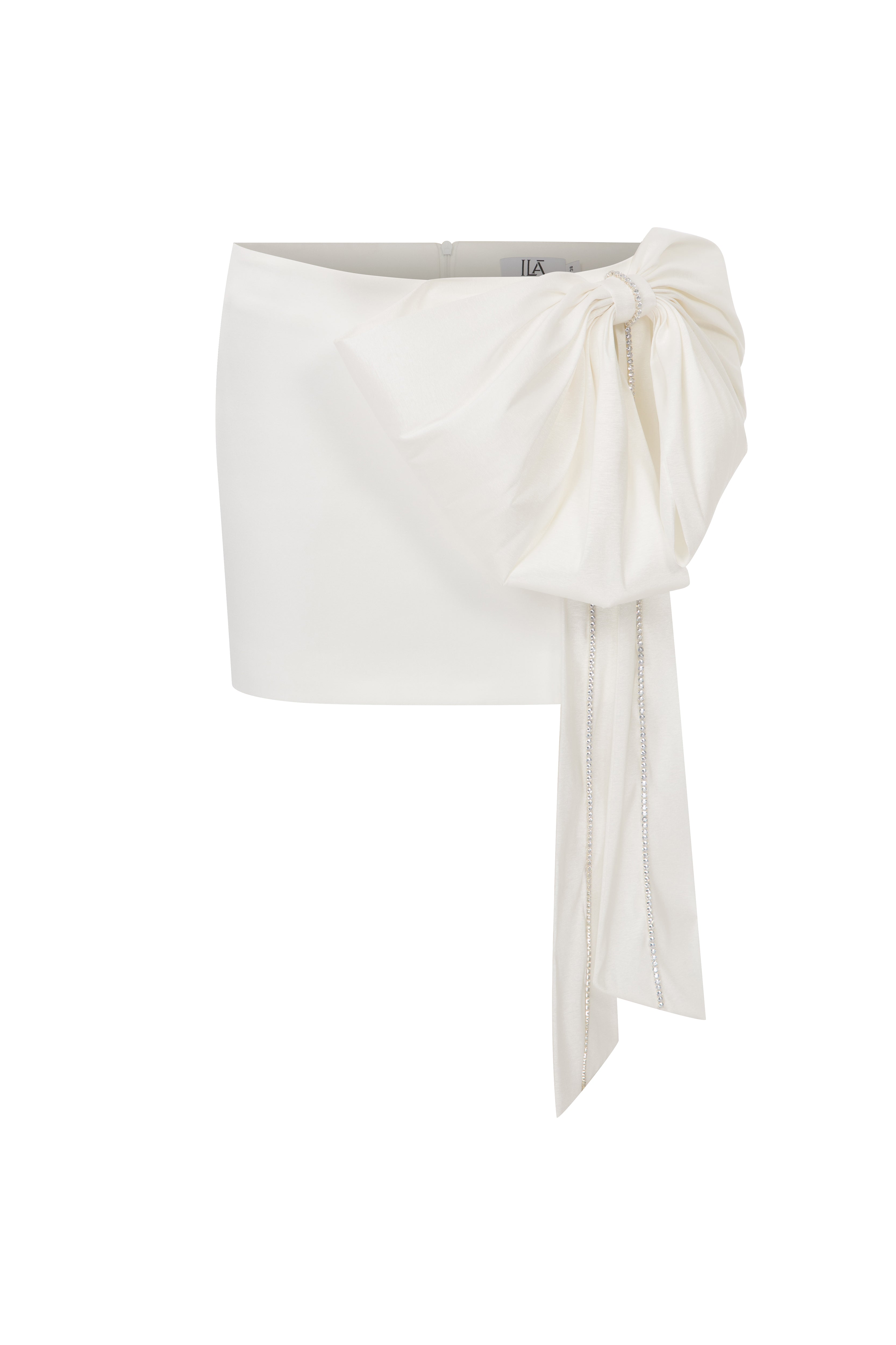 ODE - KURDELE DETAYLI MINI SATEN ETEK