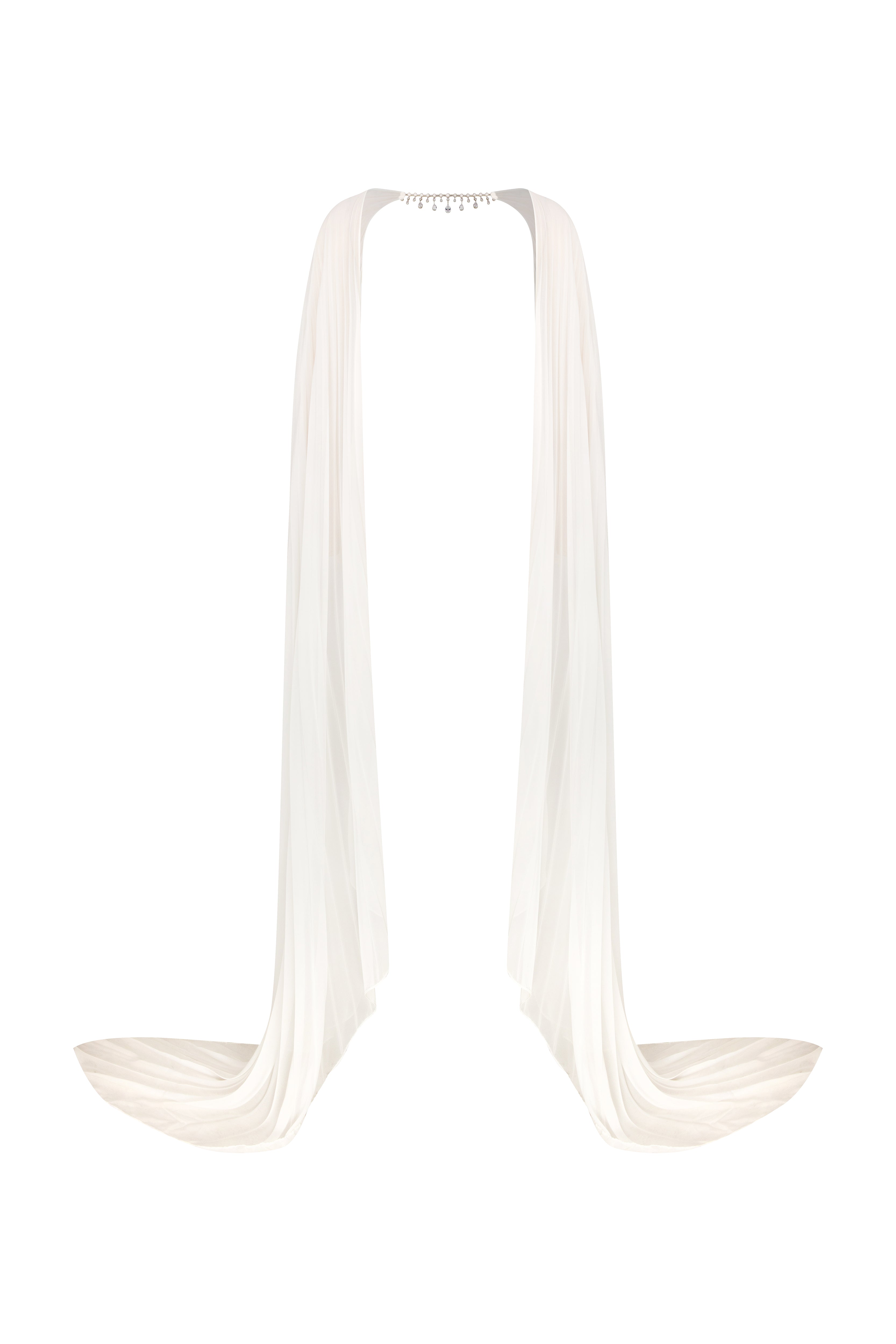 LIA - CHOKER DETAYLI ŞİFON PELERİN