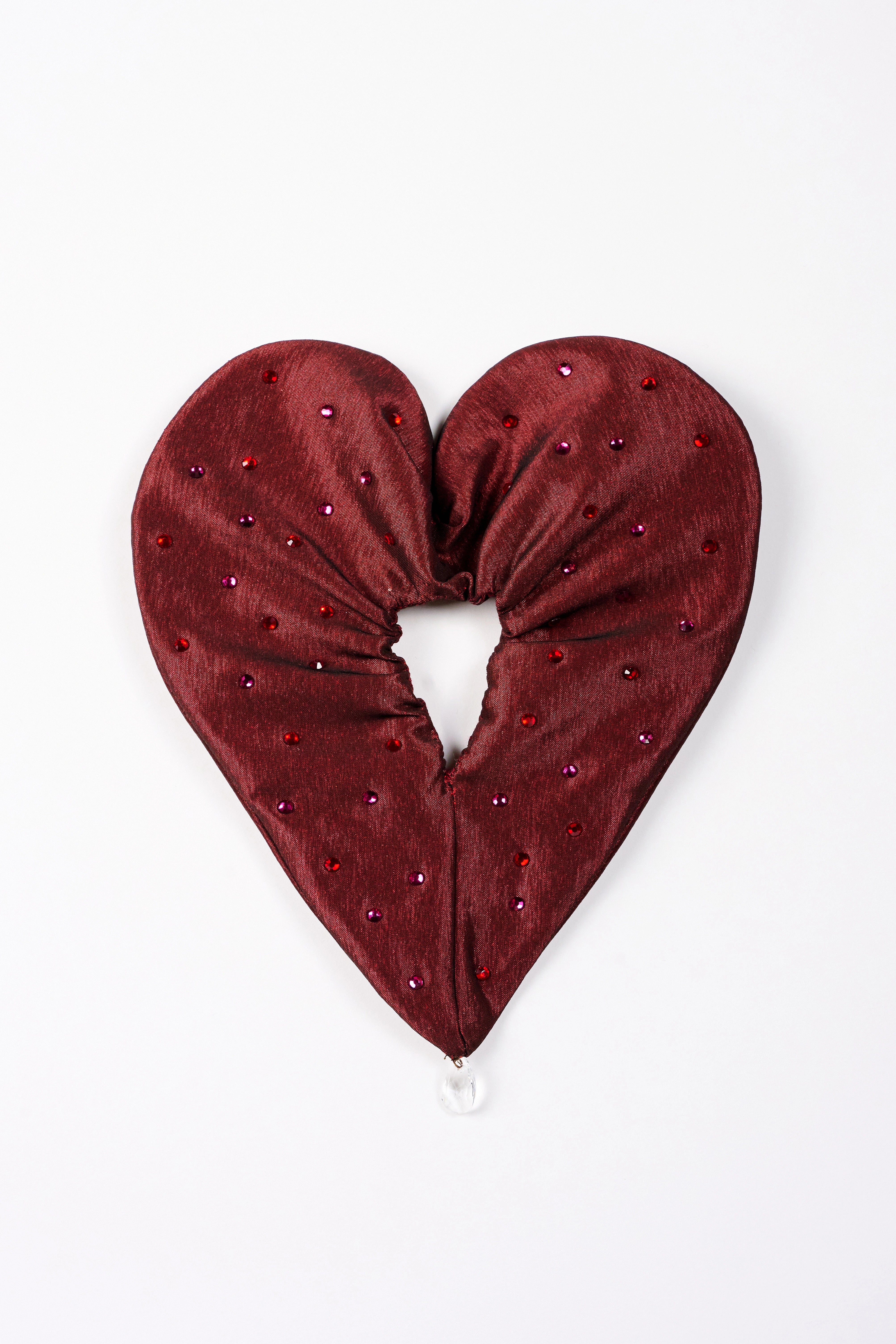 TAŞLI BORDO LOVE SCRUNCHIE