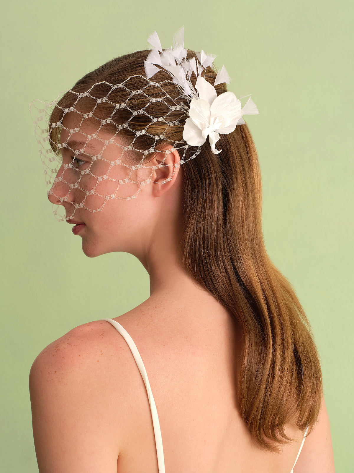 ORCHID AND FEATHERS BIRDCAGE