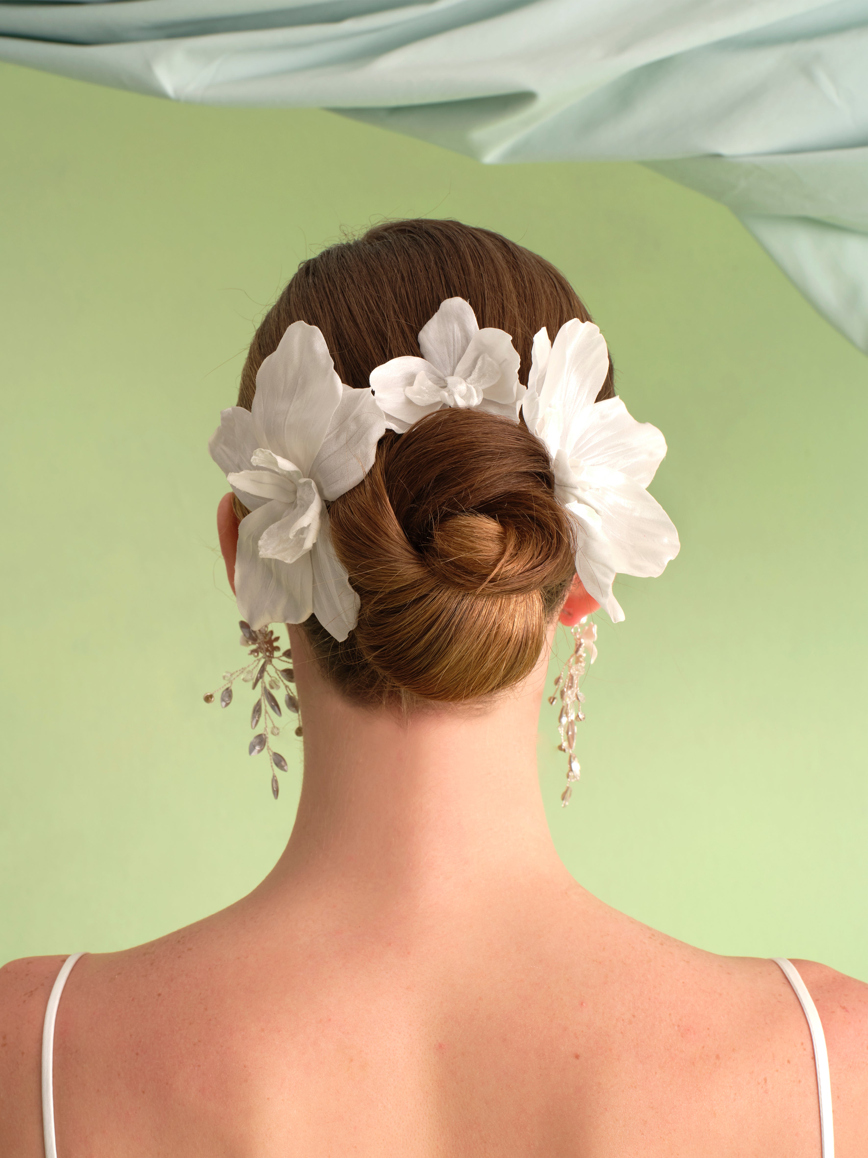 ORCHID FLOWER HAIR PIN