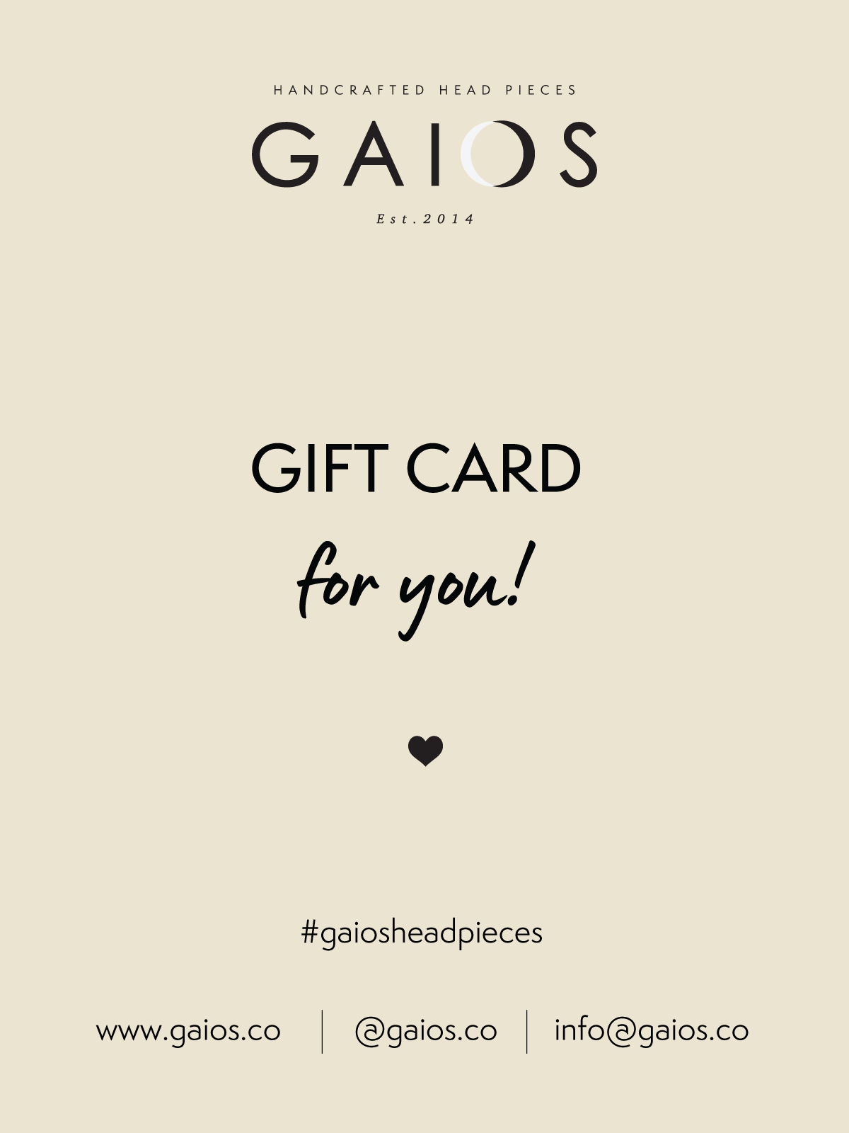 GAIOS GIFT CARD